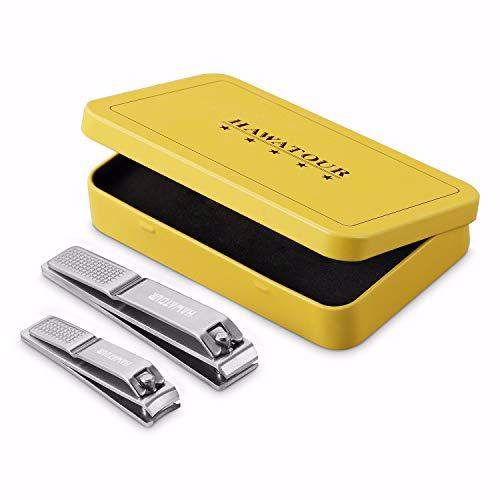 HAWATOUR Nail Clippers Set - Stainless Steel 2