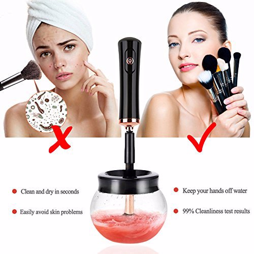 RICRIS Premium Makeup Brush Cleaner Dryer Super-Fast Electric Brush Cleaner Machine 4