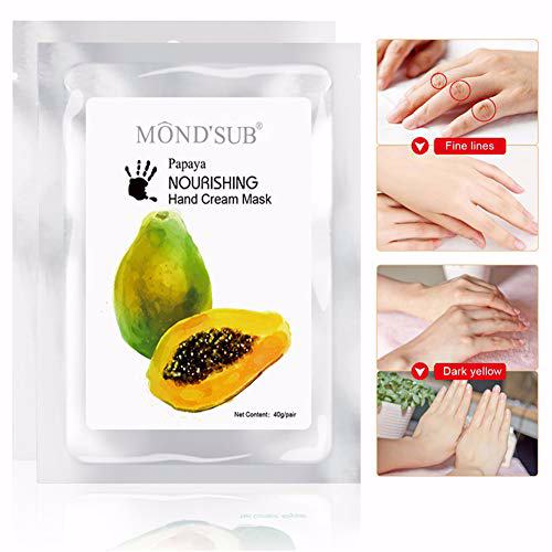 MOND'SUB 5 Value Moisturizing Gloves, Papaya 3