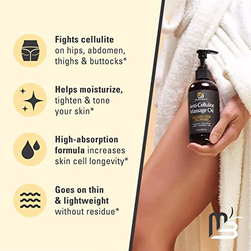 M3 Naturals Anti Cellulite Massage Oil Infused  3