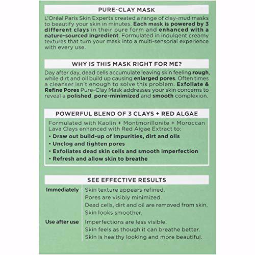 L'Oréal Paris Skincare Pure Clay Face Mask with Red Algae 3