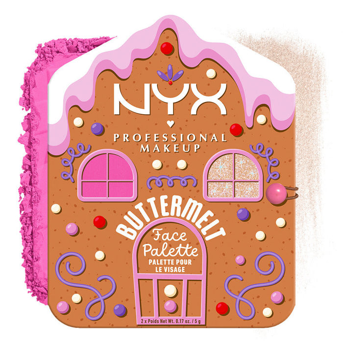 Nyx  Viso Holiday Buttermelt Face Palette Light/Medium