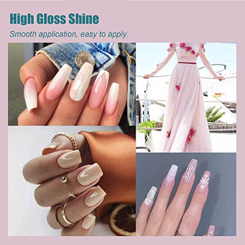 AIMANGO Nail Gel Polish, Diamonds Pink 6