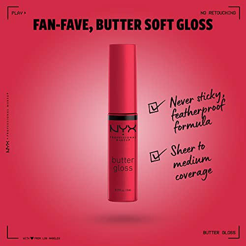 NYX PROFESSIONAL MAKEUP Butter Gloss Red Velvet Deep Red 2