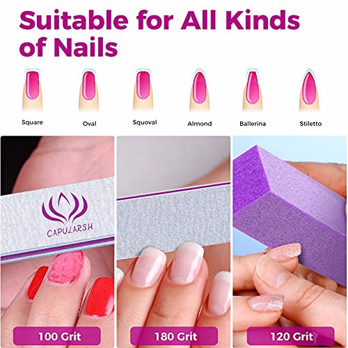 Capularsh 16Pack Nail Files and Buffers 6