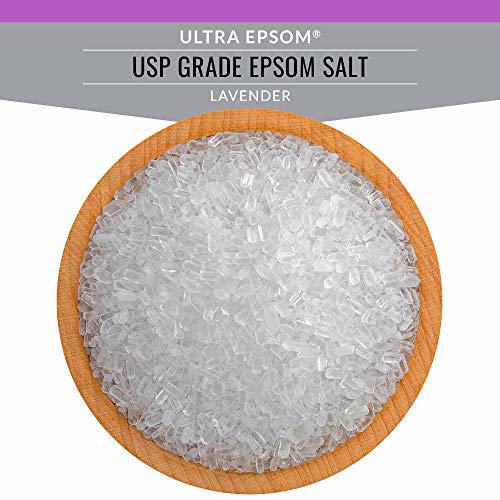 SaltWorks Ultra Epsom, Lavender Scented Premium Epsom Bath Salt 5