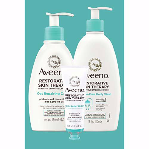 Aveeno Restorative Skin Therapy Moisturizing Oat Repairing Cream 12 Pack 7