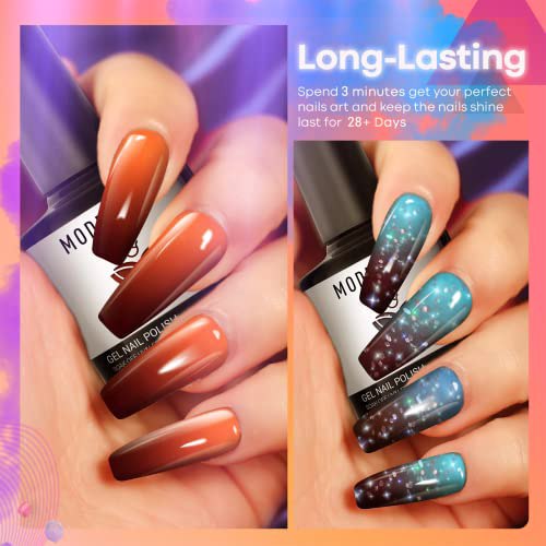 Modelones Color Changing Gel Nail Polish Set 6