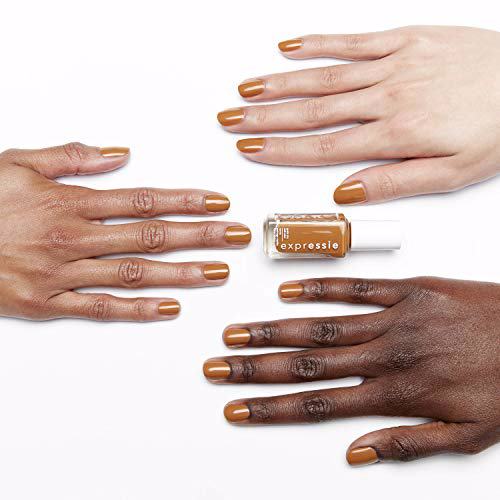 essie expressie Quick-Dry Vegan Nail Polish, 110 saffr-on the move 3