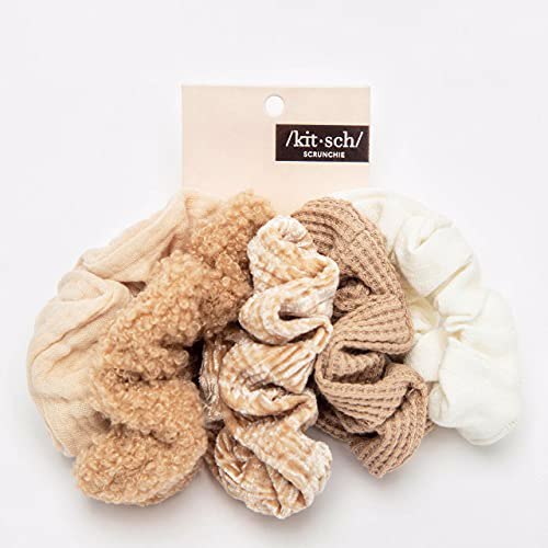 Kitsch Ultra Textured Scrunchies, Sand 6