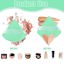 Pimoys 6 Pieces Powder Puff Face Soft Triangle Makeup Blue and Green Thumbnail 3
