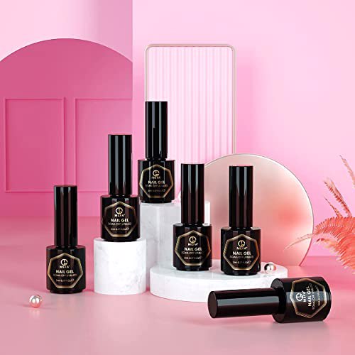 MEFA Gel Nail Polish Pink Set, N-Sweet Cherry 9