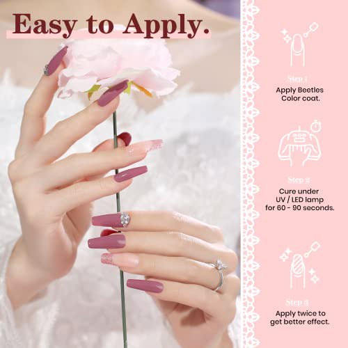 Beetles Gel Nail Polish Kit, A-Romantic Wedding 6