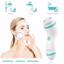 Waterproof Facial Cleansing Spin Brush Set with 3 Exfoliating Brush Heads, Green Thumbnail 6
