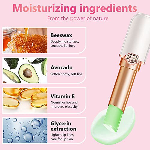BINGBRUSH 2 Pcs Aloe Vera Color Changing Lipstick Queen 4