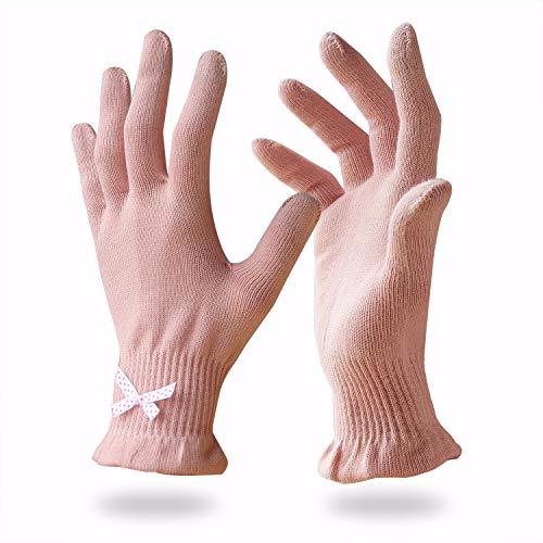 EvridWear Beauty Cotton Gloves, XS Feather Weight Pink Color 3