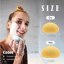Natural Konjac Facial Sponges, Turmeric Yellow, Violet Lavender Thumbnail 4