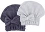 MAYOUTH Microfiber Hair Drying Towels Head wrap 2 Gray+ Darkgrey Thumbnail 1