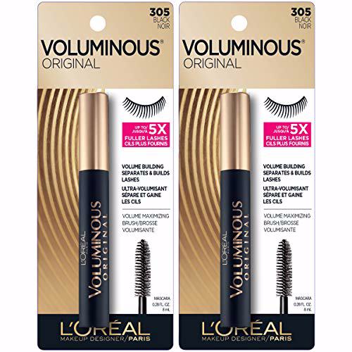 L'Oreal Paris Makeup Voluminous Original Mascara Black, 2 pack 2