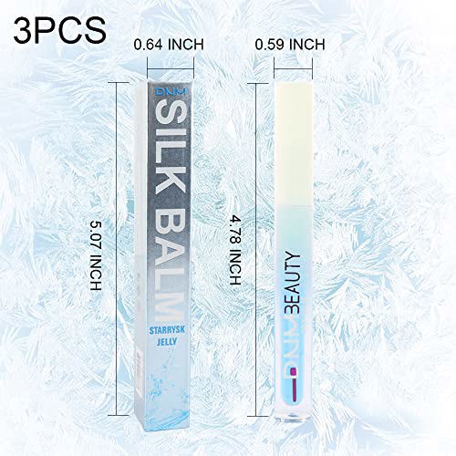 BINGBRUSH 3 Pcs Color Changing Lip Gloss Lip Oil Tinted, Shimmer Magic Mood 8