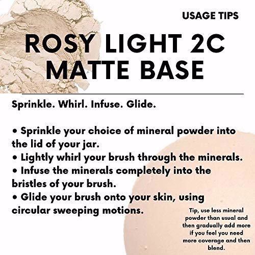 Everyday Minerals Rosy Light 2C Matte Base Natural Mineral Makeup Foundation  4