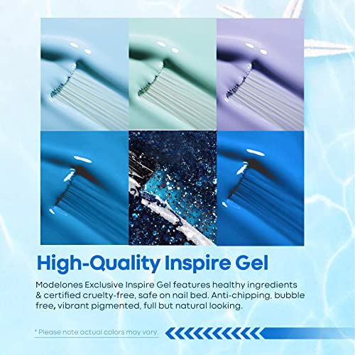 Modelones Gel Nail Polish Set, Blue Moon 2