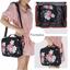 MONSTINA Train Cases Professional Travel Bag Cosmetic Cases Organizer Flower Thumbnail 3