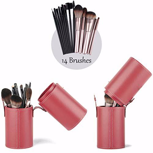 Makeup Brush Holder Travel Brushes Case Bag Cup Storage Dustproof Red 2