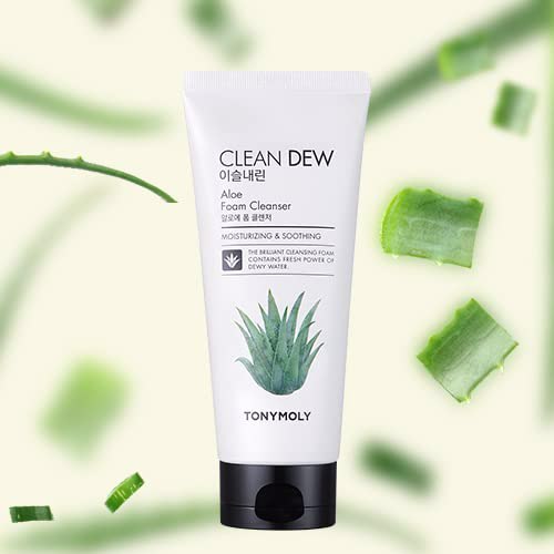 TONYMOLY Clean Dew Aloe Foam Cleanser Aloe 2