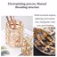 AKOAK 1 pack Crystal Makeup Brush Holder Office Supplies Storage Gold Thumbnail 8