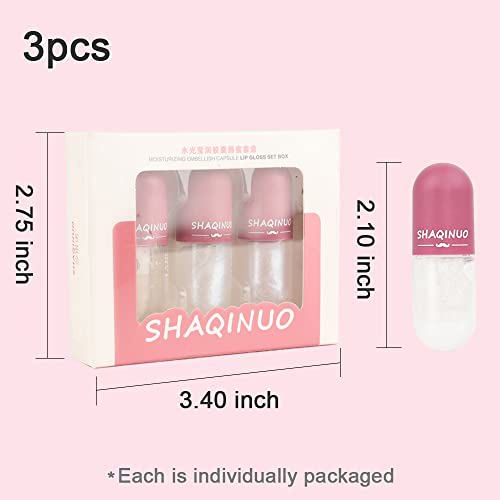 BINGBRUSH 3 Pcs Color Changing Lip Gloss Lip Oil Tinted 6