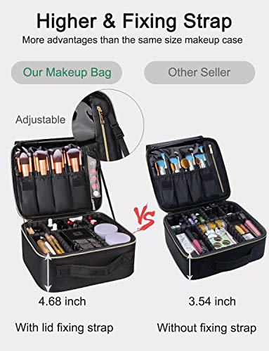 MONSTINA Makeup Train Cases Professional Travel Makeup Bag 2