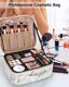 Relavel Travel Makeup Train Case Cosmetic Organizer with Adjustable Dividers Thumbnail 7