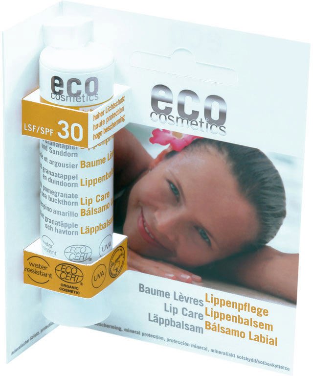 eco cosmetics Stick Labbra Solare SPF 30 1