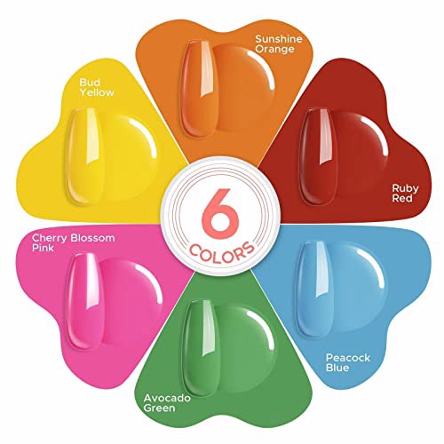 MEFA Gel Nail Polish Set, C-Bright Sunshine 5