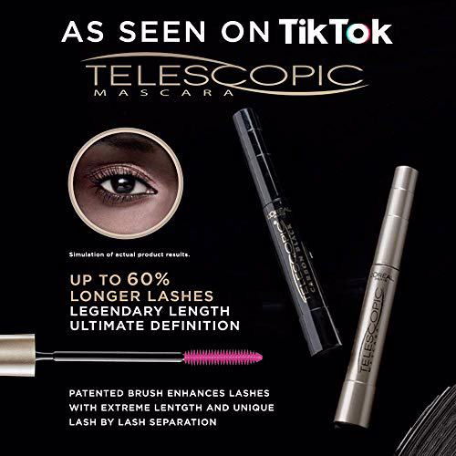 L'Oreal Paris Makeup Telescopic Original Lengthening Mascara, Blackest Black 10