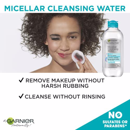 Garnier SkinActive Micellar Cleansing Water, For Waterproof Makeup 2 Count 3