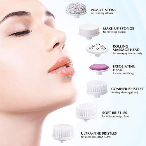 Facial Cleansing Brush Face Scrubber, Misty Blue 2