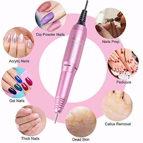 SUBAY Professional Finger Toe Nail Care Electric Nail Drill Machine Pink 5