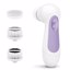 Waterproof Facial Cleansing Spin Brush Set 3 Exfoliating Brush Heads, Purple Thumbnail 8