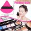 Pimoys 6 Pieces Powder Puff Face Soft Triangle Makeup Black and Rose Red Thumbnail 2