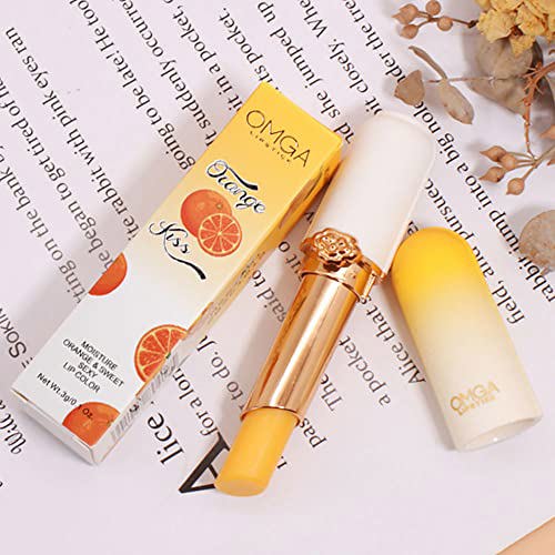 BINGBRUSH 2 Pcs Orange Color Changing Lipstick Queen 7