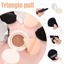 Pimoys 6 Pieces Powder Puff Face Soft Triangle Makeup Black and Flesh Thumbnail 4