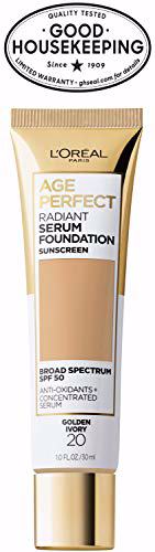 L'Oreal Paris Age Perfect Radiant Serum Foundation with SPF 50 Golden Ivory 9