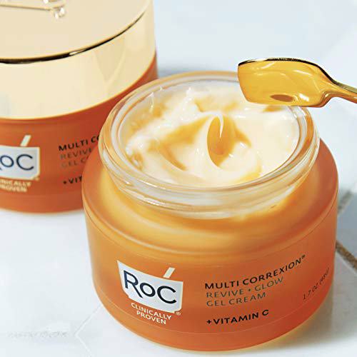 RoC Multi Correxion Revive Glow Vitamin C Face Moisturizer Anti-Aging Gel Cream 7