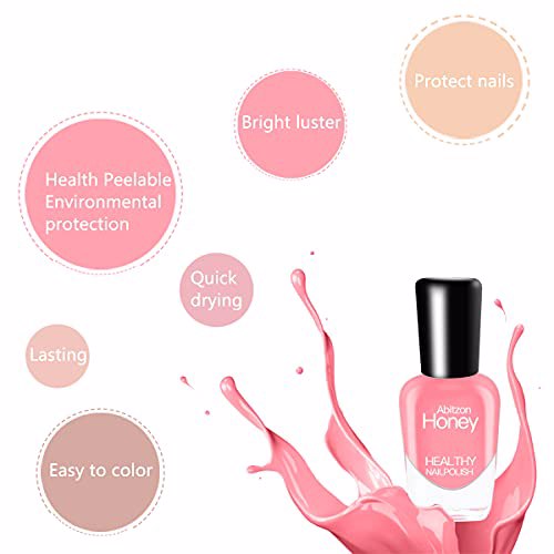Abitzon New Non Toxic Nail Polish Set Easy 6 Bottles Style-5 6