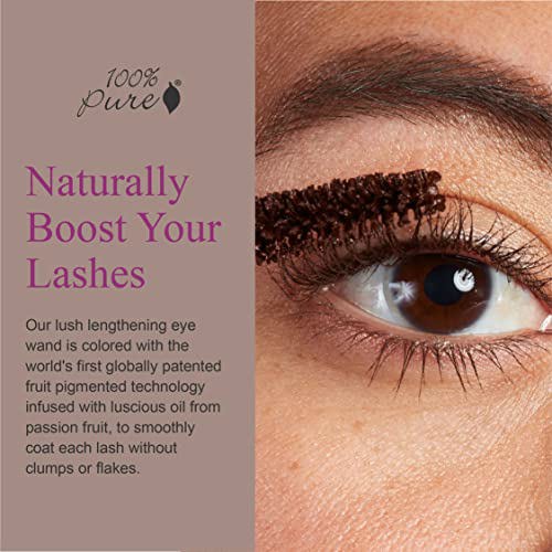 100% PURE Ultra Lengthening Mascara Dramatic Intense Volume Dark Chocolate 2
