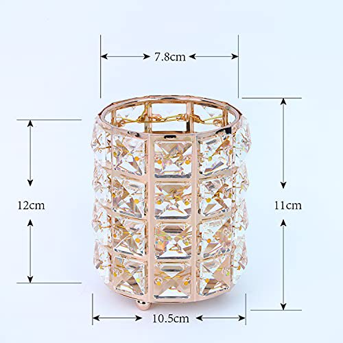 Makeup Brush Holder Organizer Crystal Vanity Decor Bling Crystal Pot 5