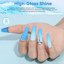 Modelones Gel Nail Polish Set, Blue Moon Thumbnail 4