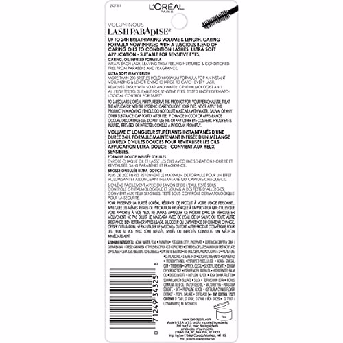 L'Oreal Paris Makeup Lash Paradise Mascara Black 2